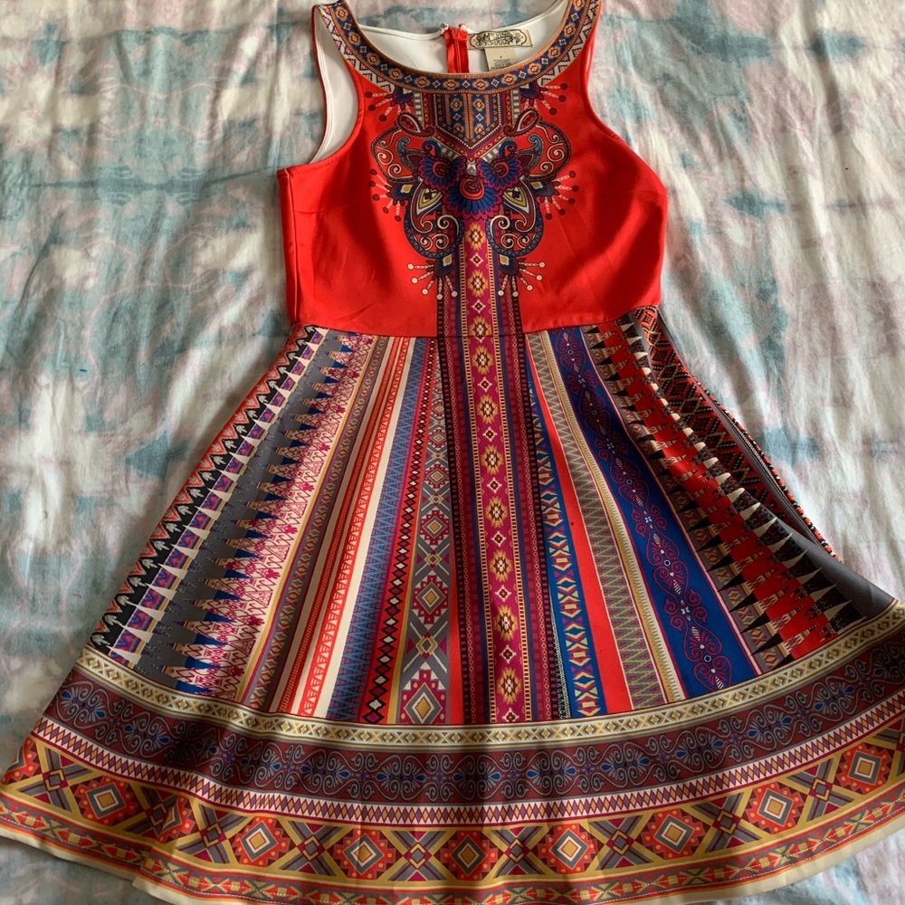 Tribal printed dress